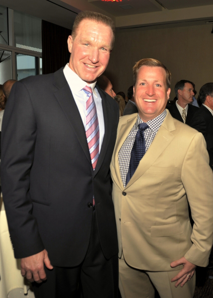 Golden State General Manager Chris Mullin with Board Member Mike Pizzo