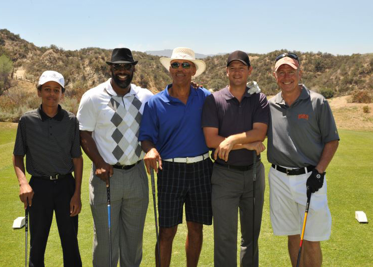 Donovan McNabb with Golfing Partners