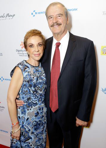 Past President of Mexico, Vincente Fox & wife, Marta