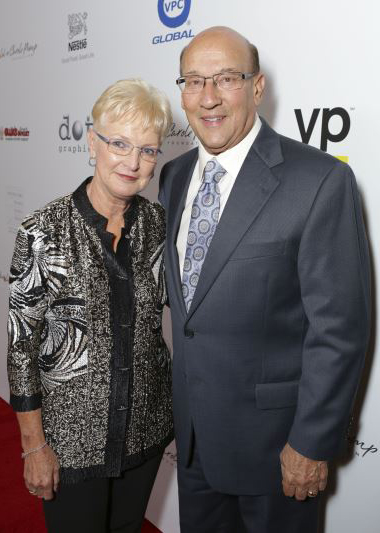 Judy Miller and sportscaster Bob Miller