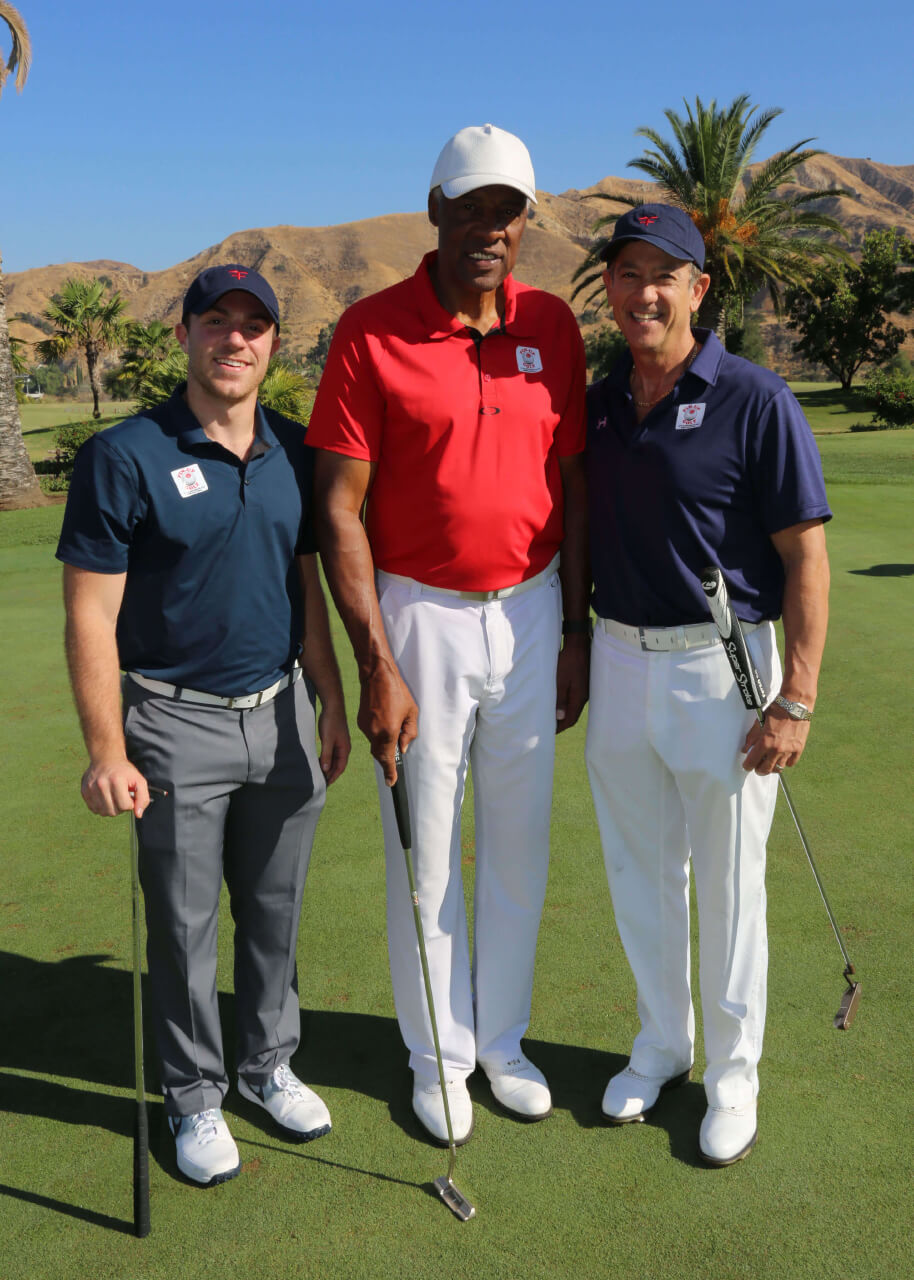 Dr. J with Golfers
