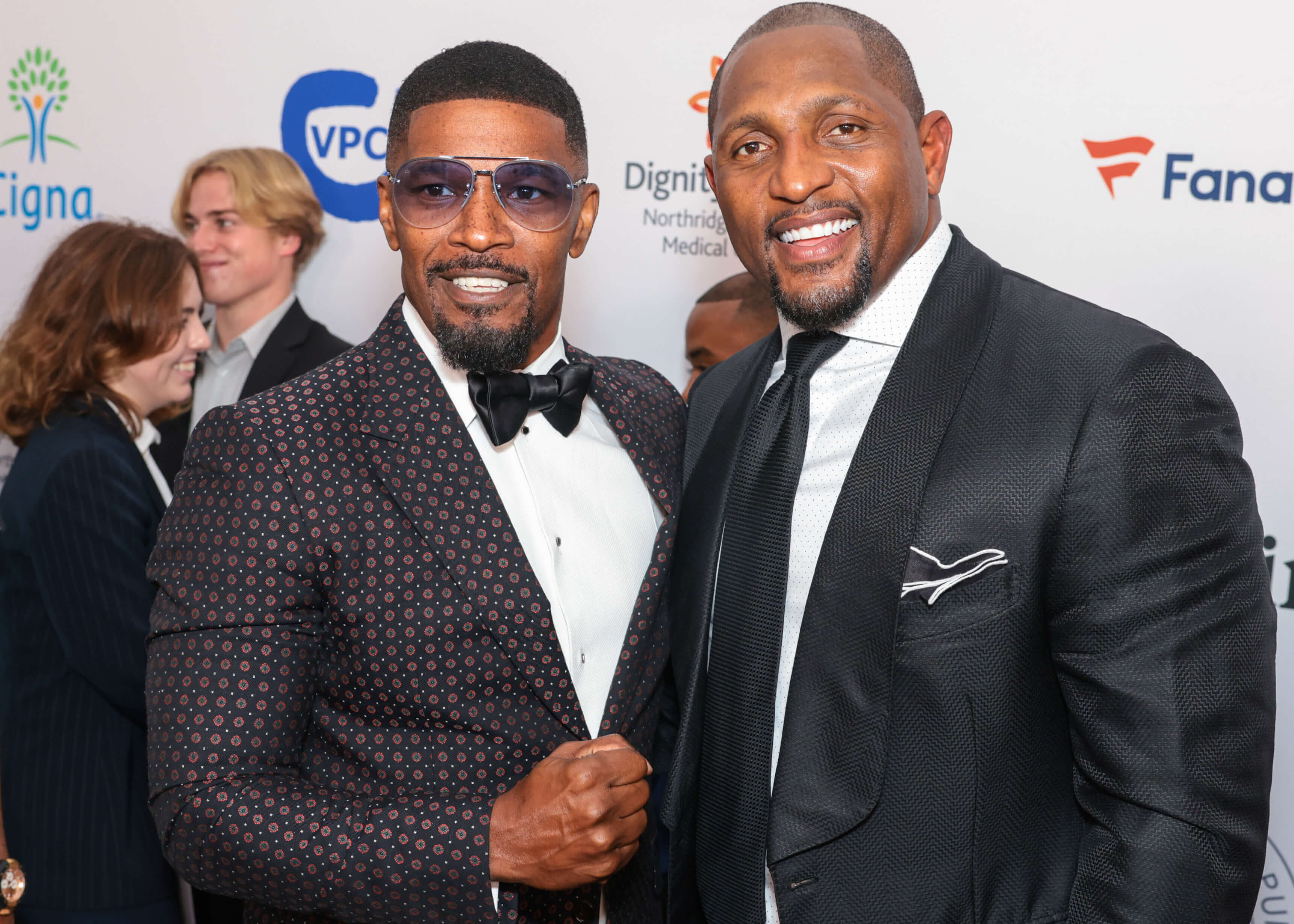 Jamie Foxx and Ray Lewis